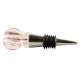 Pink Hexagon Glass Cut Wine Stopper Online